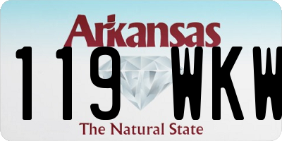 AR license plate 119WKW
