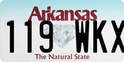 AR license plate 119WKX