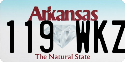 AR license plate 119WKZ