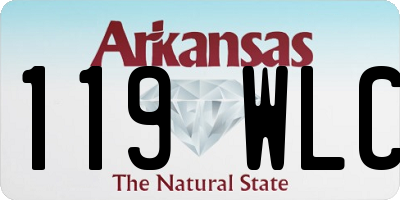 AR license plate 119WLC