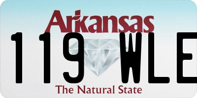 AR license plate 119WLE