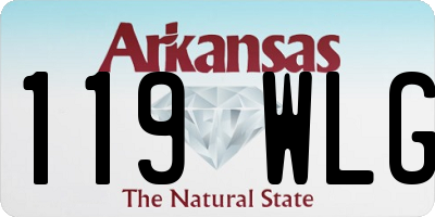 AR license plate 119WLG