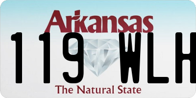 AR license plate 119WLH