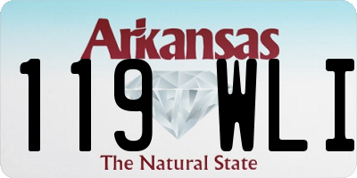AR license plate 119WLI