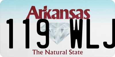 AR license plate 119WLJ
