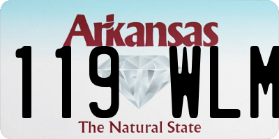 AR license plate 119WLM