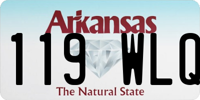 AR license plate 119WLQ
