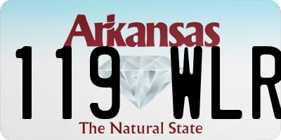 AR license plate 119WLR