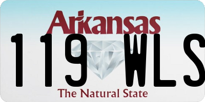 AR license plate 119WLS