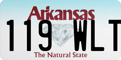 AR license plate 119WLT