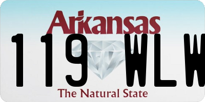 AR license plate 119WLW