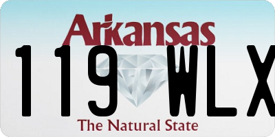 AR license plate 119WLX