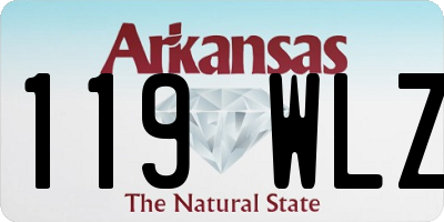 AR license plate 119WLZ