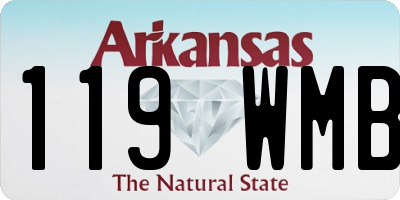 AR license plate 119WMB