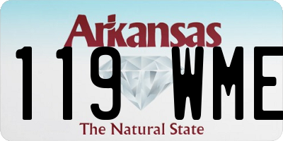 AR license plate 119WME