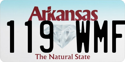 AR license plate 119WMF