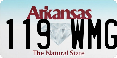 AR license plate 119WMG