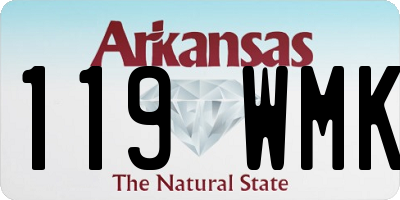 AR license plate 119WMK