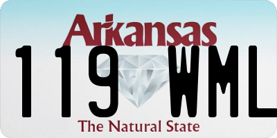 AR license plate 119WML