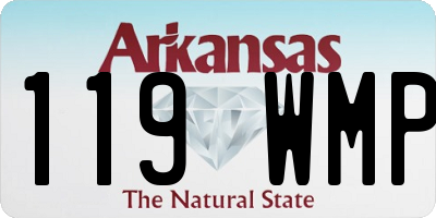 AR license plate 119WMP