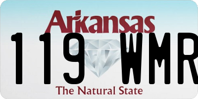 AR license plate 119WMR