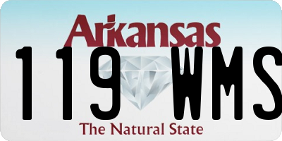 AR license plate 119WMS