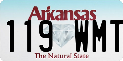 AR license plate 119WMT