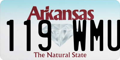 AR license plate 119WMU