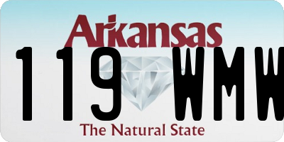 AR license plate 119WMW