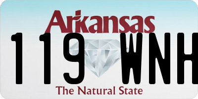 AR license plate 119WNH