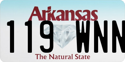 AR license plate 119WNN