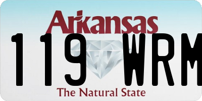 AR license plate 119WRM
