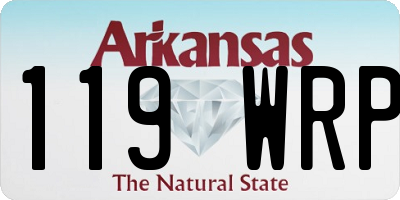 AR license plate 119WRP