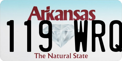 AR license plate 119WRQ