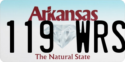 AR license plate 119WRS