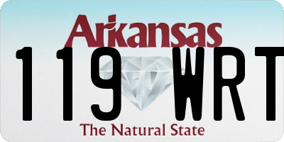 AR license plate 119WRT