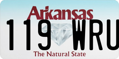 AR license plate 119WRU