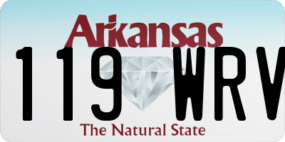 AR license plate 119WRV