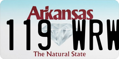 AR license plate 119WRW
