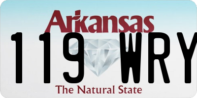 AR license plate 119WRY