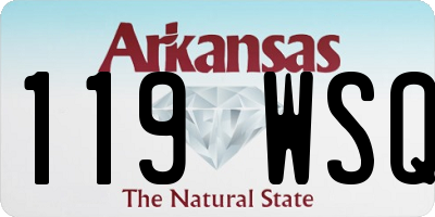AR license plate 119WSQ