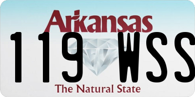 AR license plate 119WSS