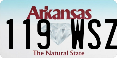 AR license plate 119WSZ