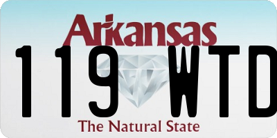 AR license plate 119WTD