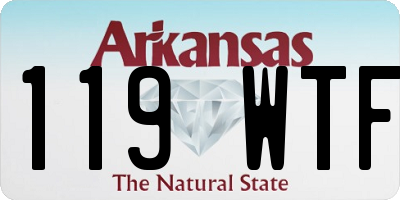 AR license plate 119WTF