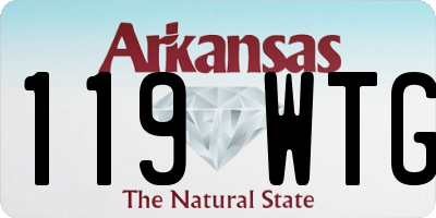 AR license plate 119WTG