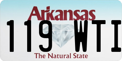 AR license plate 119WTI