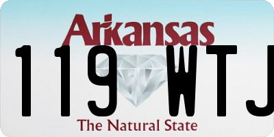 AR license plate 119WTJ