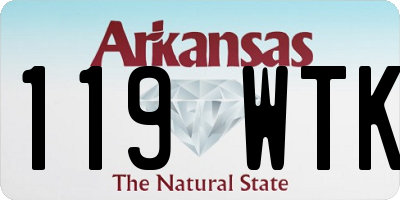 AR license plate 119WTK