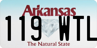 AR license plate 119WTL